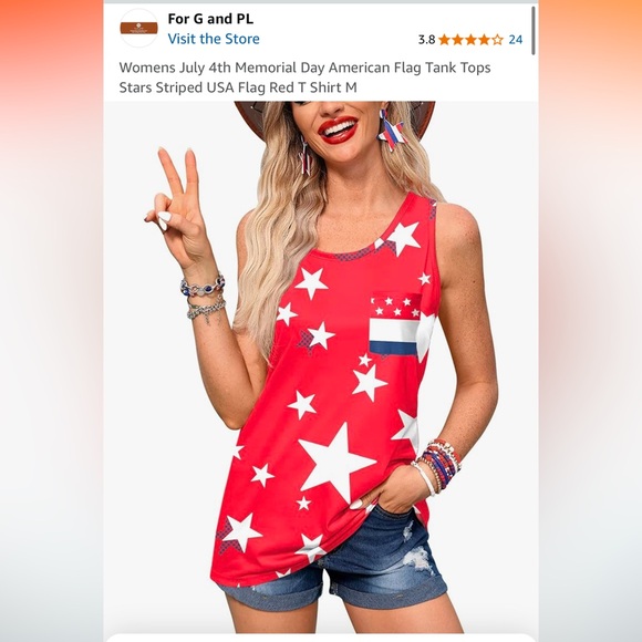 For G and PL Star Tank Size M - Picture 4 of 4